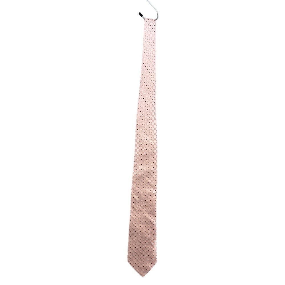 Nordstrom Necktie Pink Geometric Silk Tie Made in the USA Easter Wedding Spring‎